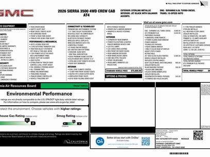 New 2026 GMC Sierra 3500 AT4 w/ AT4 Premium Plus Package