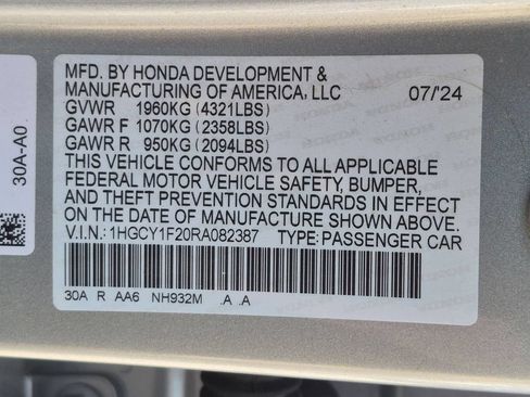 Used 2024 Honda Accord LX image 30