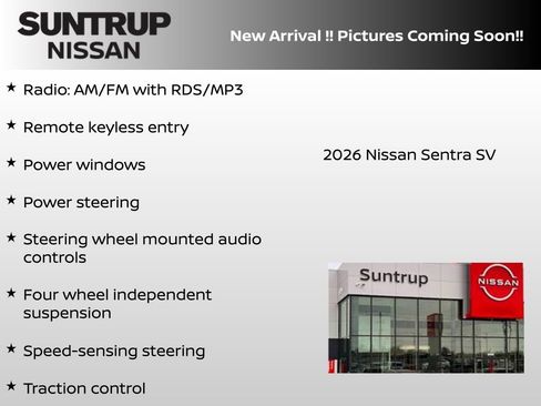 New 2026 Nissan Sentra SV w/ SV Convenience Package FWD image 4