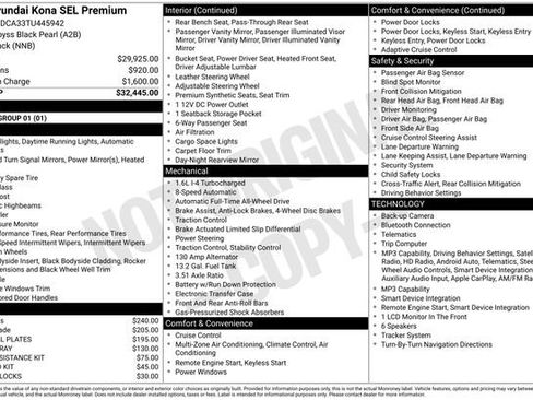 New 2026 Hyundai Kona SEL Premium AWD/4WD image 38