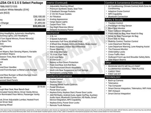 New 2025 MAZDA CX-5 AWD 2.5 S w/ Select Package image 5