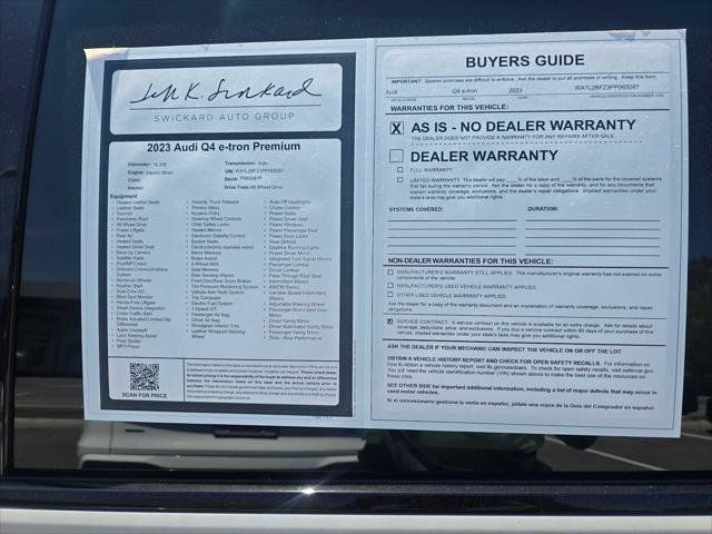 Used 2023 Audi Q4 e-tron Premium Plus w/ Premium Plus AWD/4WD image 17