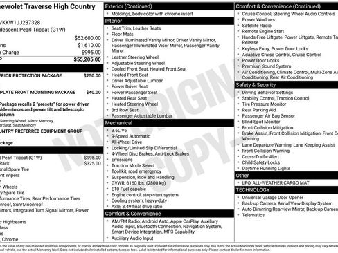 Certified 2018 Chevrolet Traverse High Country AWD/4WD image 11