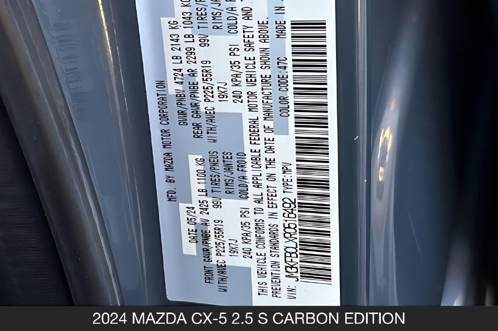 Used 2024 MAZDA CX-5 Carbon Edition AWD/4WD image 33
