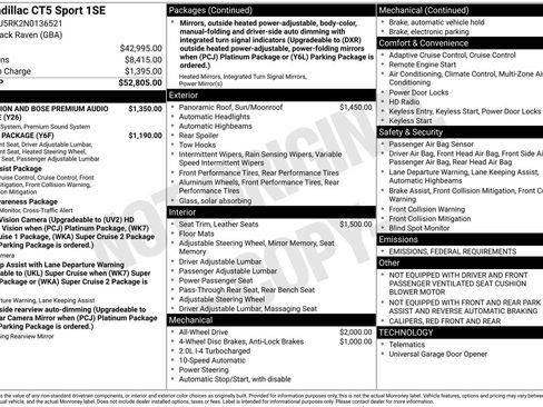 Used 2022 Cadillac CT5 Sport image 65