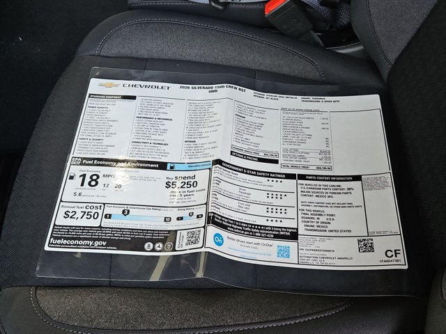 New 2026 Chevrolet Silverado 1500 RST w/ LPO, Dark Essentials Package AWD/4WD image 18
