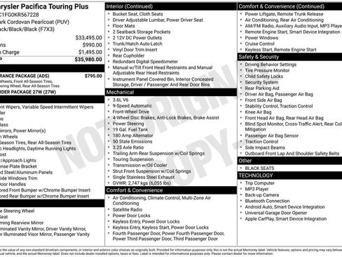 Used 2019 Chrysler Pacifica Touring Plus w/ S Appearance Package image 16