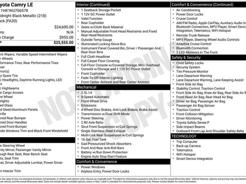Used 2019 Toyota Camry LE image 47