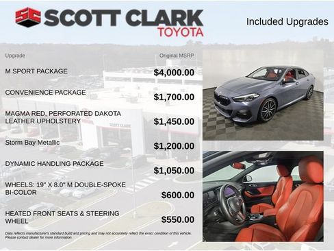 Used 2020 BMW 228i xDrive Gran Coupe w/ M Sport Package AWD/4WD image 4