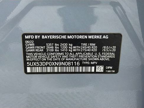 Used 2022 BMW X3 xDrive30i w/ M Sport Package 2 image 33