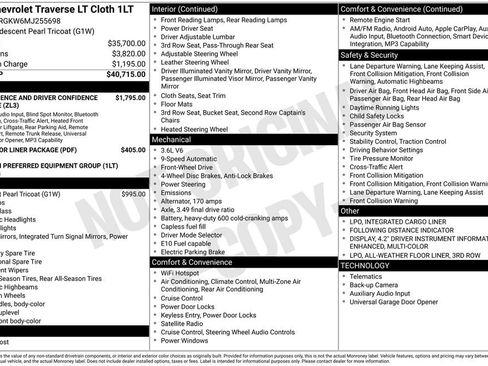 Used 2021 Chevrolet Traverse LT image 9