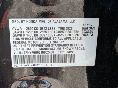 Used 2018 Honda Pilot Touring image 28