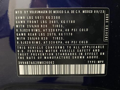 Certified 2024 Volkswagen Tiguan SEL R-Line AWD/4WD image 32