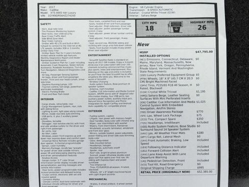 Used 2017 Cadillac XT5 Luxury w/ Driver Awareness Package image 48