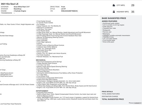 Used 2021 Kia Soul LX image 4