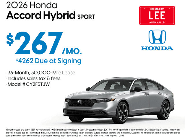 New 2026 Honda Accord LX image 4