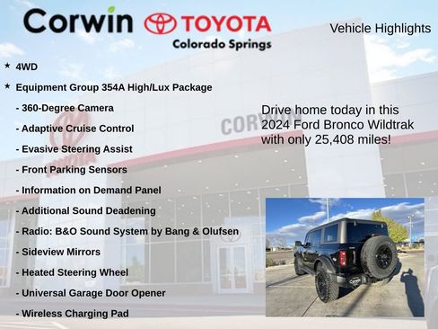 Used 2024 Ford Bronco Wildtrak AWD/4WD image 6