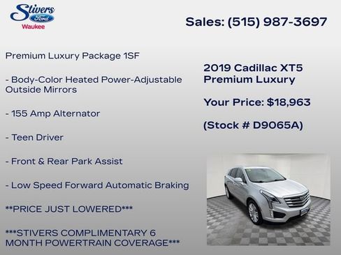 Used 2019 Cadillac XT5 Premium Luxury AWD/4WD image 8