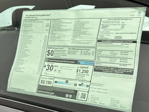 Used 2025 BMW 230i Coupe w/ Convenience Package image 27