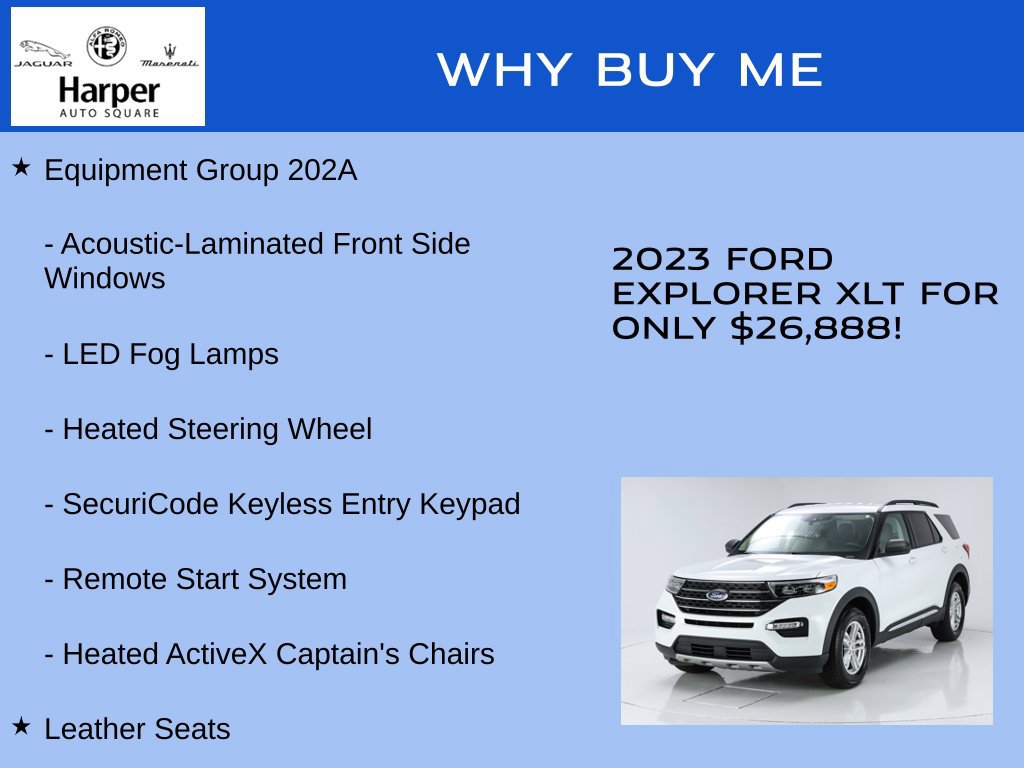 Used 2023 Ford Explorer XLT w/ Equipment Group 202A AWD/4WD image 2