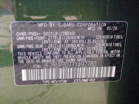 New 2026 Subaru Outback Limited image 17