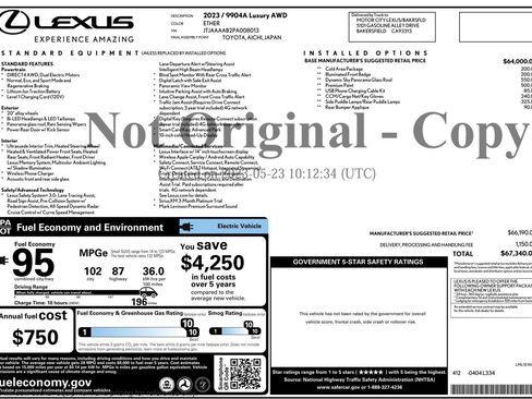 Used 2023 Lexus RZ 450e Premium image 3