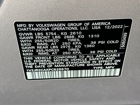 Used 2023 Volkswagen Atlas SE w/ Panoramic Sunroof Package FWD image 29