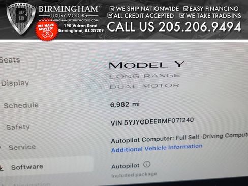 Used 2021 Tesla Model Y Long Range AWD/4WD image 2