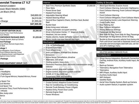 Used 2026 Chevrolet Traverse LT w/ Midnight/Sport Edition FWD image 1