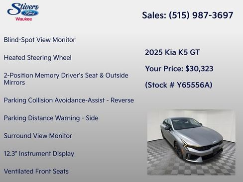 Used 2025 Kia K5 GT w/ GT1 Package FWD image 26