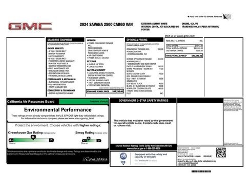 Used 2024 GMC Savana 2500 w/ Driver Convenience Package image 30