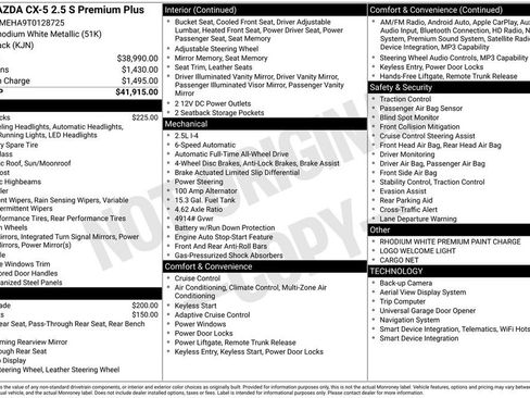 New 2026 MAZDA CX-5 2.5 S w/ Premium Plus Package AWD/4WD image 35