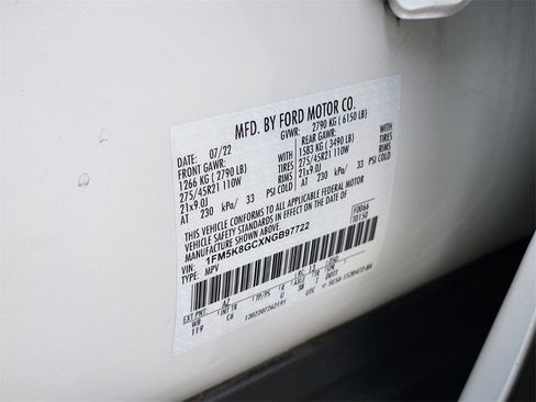 Certified 2022 Ford Explorer ST w/ Equipment Group 401A image 36