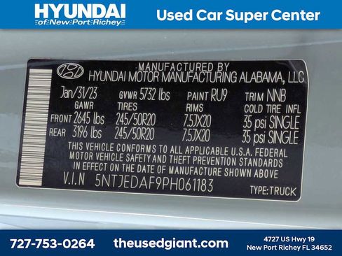Certified 2023 Hyundai Santa Cruz Limited AWD/4WD image 41