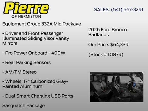 New 2026 Ford Bronco Badlands AWD/4WD image 5