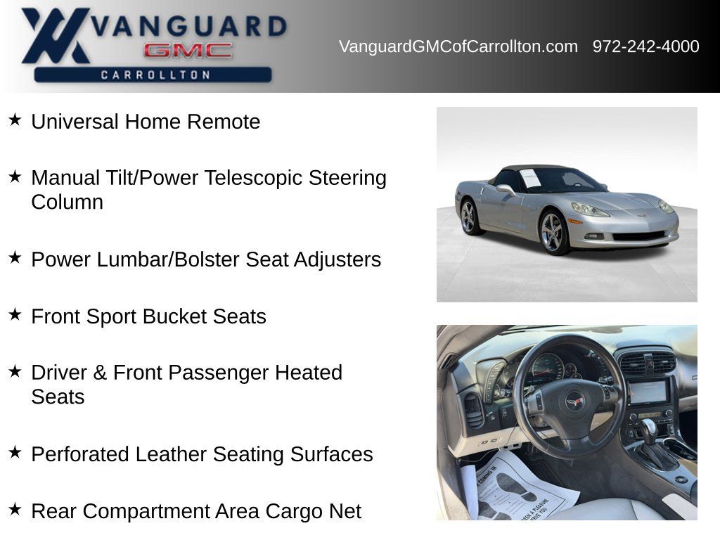 Used 2010 Chevrolet Corvette Convertible w/ Preferred Equipment Group RWD image 12