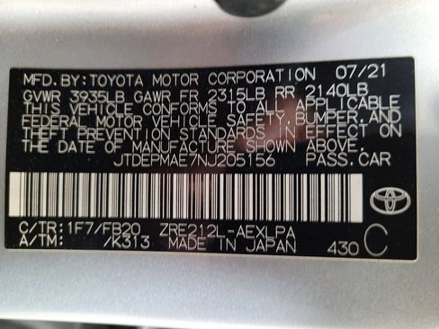 Used 2022 Toyota Corolla LE w/ Carpet Mat Package (TMS) FWD image 33
