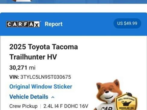 Used 2025 Toyota Tacoma 4x4 Double Cab Hybrid image 6