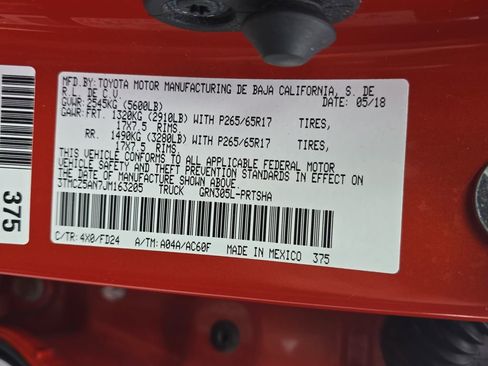 Used 2018 Toyota Tacoma TRD Sport AWD/4WD image 37