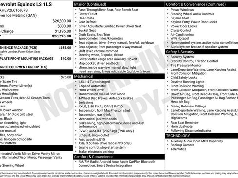 Used 2020 Chevrolet Equinox LS w/ LS Convenience Package FWD image 44