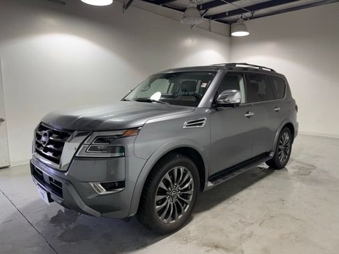 Used 2023 Nissan Armada Platinum w/ Captain's Chairs Package AWD/4WD image 3