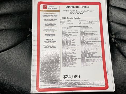 Certified 2025 Toyota Corolla LE FWD image 3
