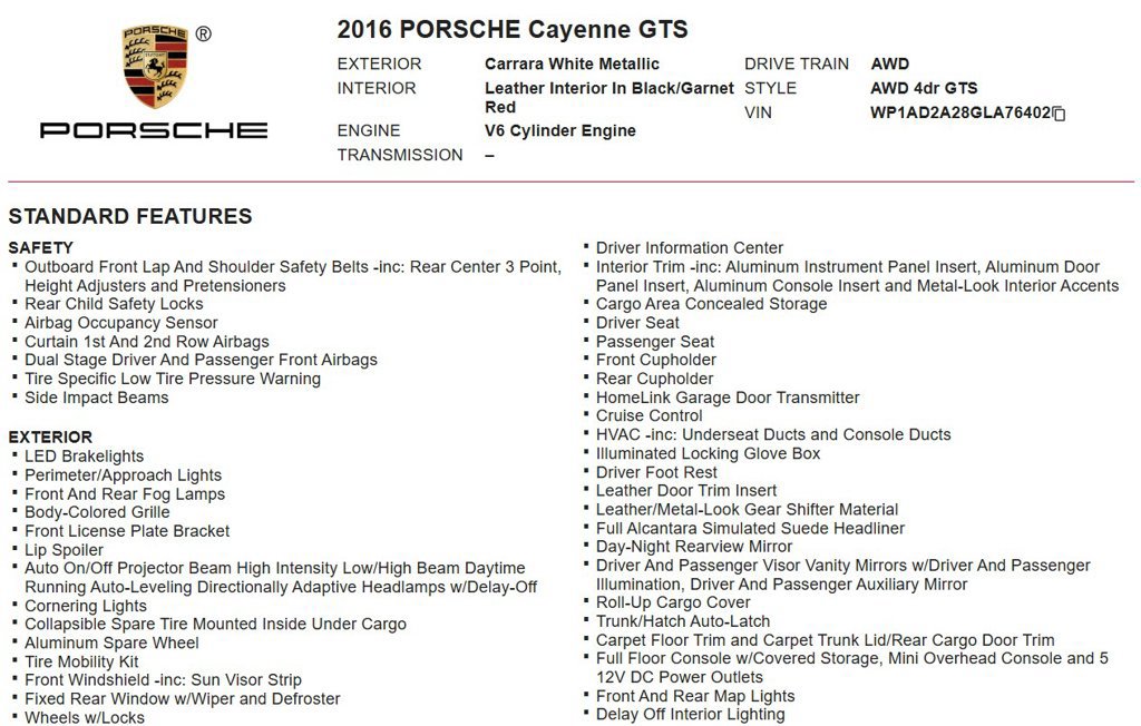 Used 2016 Porsche Cayenne GTS AWD/4WD image 18