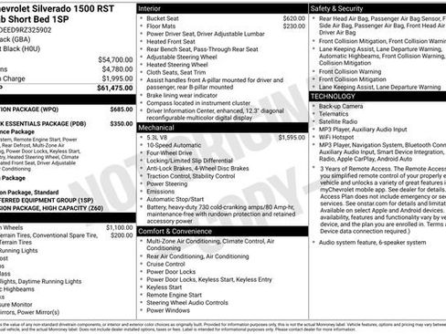 Certified 2024 Chevrolet Silverado 1500 RST w/ Protection Package AWD/4WD image 37