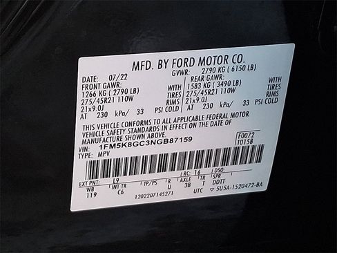 Certified 2022 Ford Explorer ST w/ Equipment Group 401A image 28