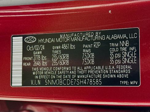 Used 2025 Hyundai Tucson SEL AWD/4WD image 32