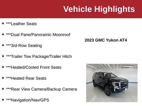 Used 2023 GMC Yukon AT4 AWD/4WD image 10