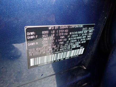 Used 2022 Subaru Ascent Limited w/ Technology Package AWD/4WD image 22