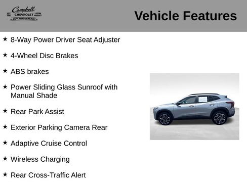 Used 2025 Chevrolet Trax RS w/ Sunroof Package FWD image 10