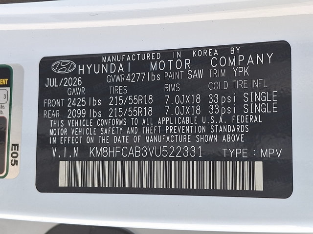 New 2027 Hyundai Kona SEL Sport AWD/4WD image 20